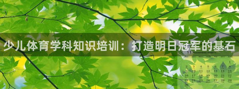焦点娱乐营7O777：少儿体育学科知识培训：打造明日