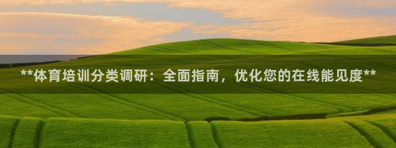 焦点娱乐下载手机版最新版：**体育培训分类调研：全面