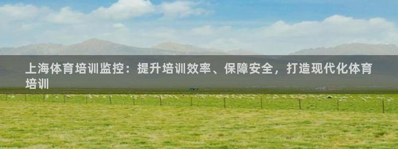 焦点娱乐传媒有限公司：上海体育培训监控：提升培训效率