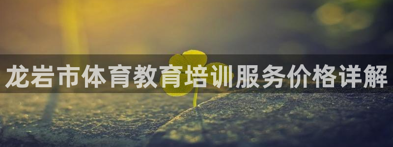 焦点娱乐app下载官网苹果手机：龙岩市体育教育培训服
